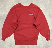 90'S CHAMPION "WISCONSIN" 刺繍タグ リバースウィーブ レッド USA製 (VINTAGE)