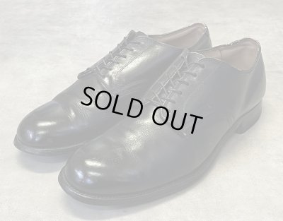 画像1: 50'S アメリカ軍 US NAVY "SPORTWELT SHOE CO製" 6アイレット レザーソール サービスシューズ (VINTAGE)