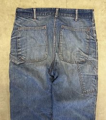 他の写真3: 70'S MONTGOMERY WARD トップスナップボタン 裏地付き デニム ペインターパンツ インディゴ SCOVILLジップ (VINTAGE)