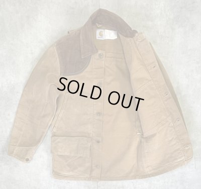 画像3: 80'S CARHARTT 襟コーデュロイ ダック ハンティングジャケット ブラウン USA製 (VINTAGE)