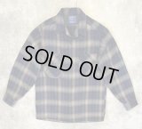 90'S PENDLETON "BOARD SHIRT" ウール オープンカラーシャツ チェック柄 USA製 (VINTAGE)