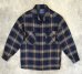 画像1: 90'S PENDLETON "BOARD SHIRT" ウール オープンカラーシャツ チェック柄 USA製 (VINTAGE) (1)