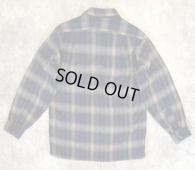 画像3: 90'S PENDLETON "BOARD SHIRT" ウール オープンカラーシャツ チェック柄 USA製 (VINTAGE)