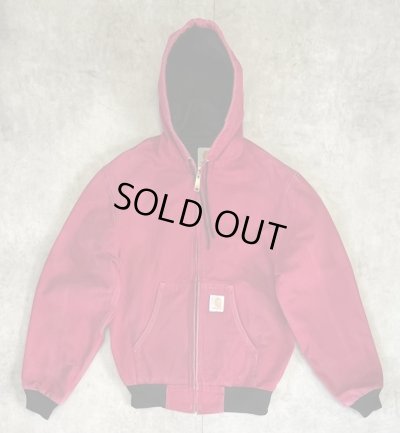画像1: 90'S CARHARTT 裏地サーマル アクティブジャケット レッド (VINTAGE)