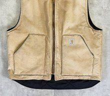 他の写真2: CARHARTT 裏地キルティング ダックベスト フェードブラウン (VINTAGE)