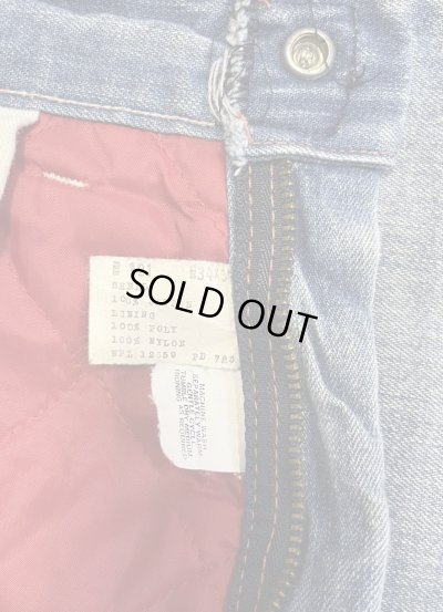 画像2: 70'S MONTGOMERY WARD トップスナップボタン 裏地付き デニム ペインターパンツ インディゴ SCOVILLジップ (VINTAGE)