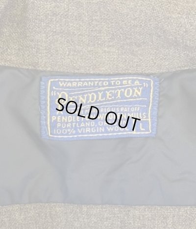 画像2: 60'S PENDLETON "BOARD SHIRT" ウール オープンカラーシャツ ダークカーキ USA製 (VINTAGE)