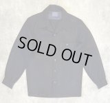 70'S PENDLETON "BOARD SHIRT" ウール オープンカラーシャツ ネイビー USA製 (VINTAGE)