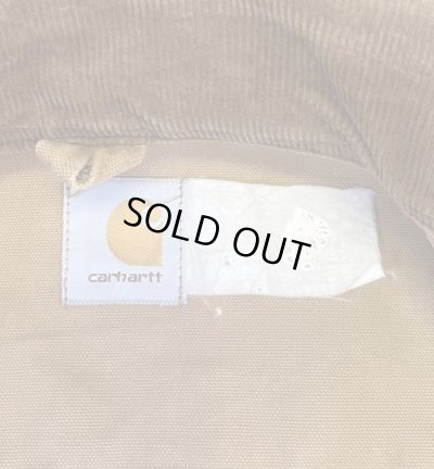 画像2: 80'S CARHARTT 襟コーデュロイ ダック ハンティングジャケット ブラウン USA製 (VINTAGE)