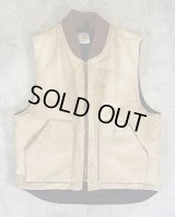 CARHARTT 裏地キルティング ダックベスト フェードブラウン (VINTAGE)