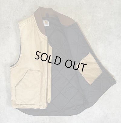 画像3: CARHARTT 裏地キルティング ダックベスト フェードブラウン (VINTAGE)