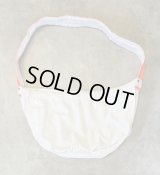 70'S UNKNOWN プリント無し ニュースペーパーバッグ オフホワイト/オレンジ (VINTAGE)