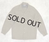 60'S PENDLETON "BOARD SHIRT" ウール オープンカラーシャツ ダークカーキ USA製 (VINTAGE)