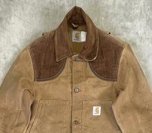 他の写真1: 80'S CARHARTT 襟コーデュロイ ダック ハンティングジャケット ブラウン USA製 (VINTAGE)