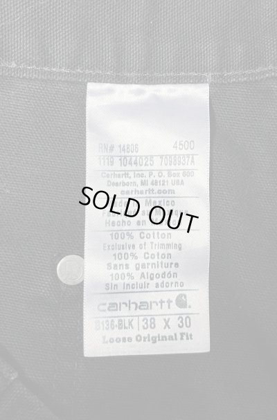画像2: CARHARTT ダブルニー ダック ペインターパンツ ブラック W38L30 (VINTAGE)