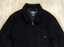 他の写真1: 90'S RALPH LAUREN 裏地キルティング レザーエルボーパッチ ウール スポーツジャケット ダークネイビー (VINTAGE)