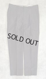 70'S UNKNOWN ツータック スラックス チャコール/カラーネップ (VINTAGE)