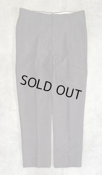 70'S UNKNOWN ツータック スラックス チャコール/カラーネップ (VINTAGE)