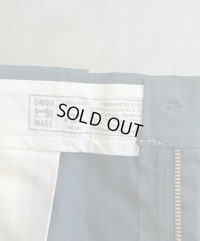 画像3: 70'S BIG YANK "MAGIC-TWILL" ワークパンツ グリーン 42TALONジップ USA製 (DEADSTOCK)