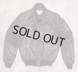 80'S LL Bean "A-2" レザー フライトジャケット ダークブラウン SCOVILLジップ USA製 (VINTAGE)