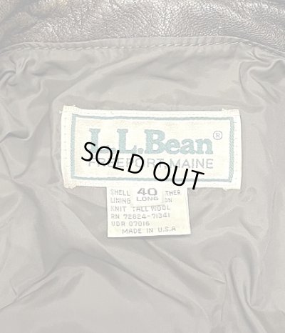 画像2: 80'S LL Bean "A-2" レザー フライトジャケット ダークブラウン SCOVILLジップ USA製 (VINTAGE)