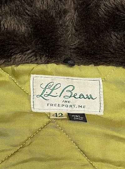 画像2: 60'S LL Bean "B-9" 筆記体タグ 裏地キルティング フライトジャケット オリーブ TALONアルミジップ (VINTAGE)