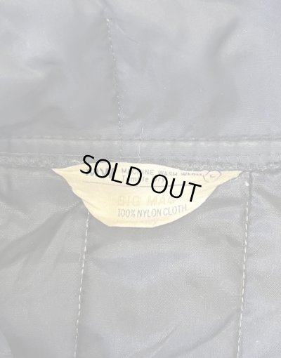 画像2: 70'S BIG MAC 三角タグ キルティングジャケット PRIDEアルミジップ ブラック (VINTAGE) 