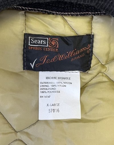 画像2: 70'S SEARS "TED WILLIAMS" キルティングジャケット ブラウン (DEADSTOCK) 