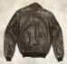 画像6: 80'S LL Bean "A-2" レザー フライトジャケット ダークブラウン SCOVILLジップ USA製 (VINTAGE) (6)