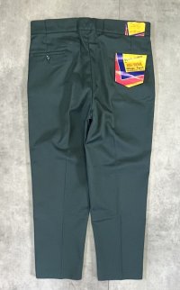 70'S BIG YANK "MAGIC-TWILL" ワークパンツ グリーン 42TALONジップ USA製 (DEADSTOCK)