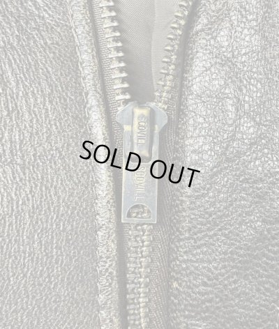 画像3: 80'S LL Bean "A-2" レザー フライトジャケット ダークブラウン SCOVILLジップ USA製 (VINTAGE)