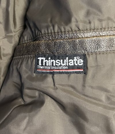 画像5: 80'S LL Bean "A-2" レザー フライトジャケット ダークブラウン SCOVILLジップ USA製 (VINTAGE)