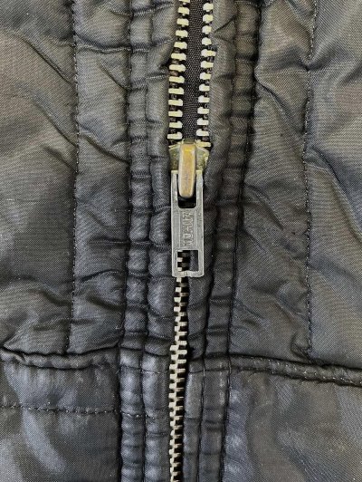 画像3: 70'S BIG MAC 三角タグ キルティングジャケット PRIDEアルミジップ ブラック (VINTAGE) 