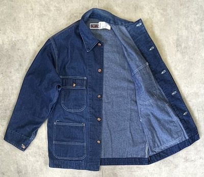 画像3: 80'S BIG MAC 裏地無し デニム カバーオール インディゴ USA製 (VINTAGE)