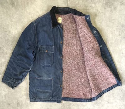 画像3: 70'S BIG MAC 裏地ブランケット デニム カバーオール インディゴ USA製 (VINTAGE)