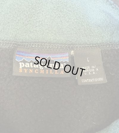 画像2: 90'S PATAGONIA "SYNCHILLA" フルジップ フリースベスト ブラック USA製 (VINTAGE)