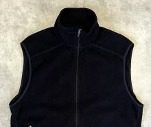 他の写真1: PATAGONIA "SYNCHILLA" 裾ロゴ フルジップ フリースベスト ブラック (VINTAGE)