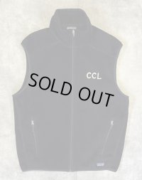 PATAGONIA "SYNCHILLA" 裾ロゴ フルジップ フリースベスト ブラック (VINTAGE)