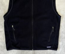 他の写真2: PATAGONIA "SYNCHILLA" 裾ロゴ フルジップ フリースベスト ブラック (VINTAGE)