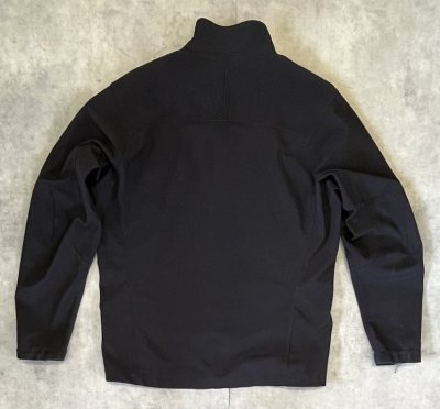 画像4: PATAGONIA 裏地POLARTEC WINDBLOCK ソフトシェルジャケット ブラック 企業コラボ (VINTAGE)