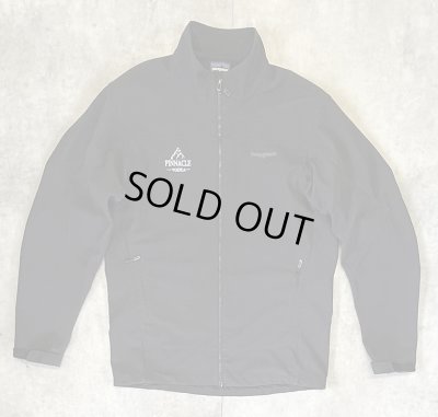 画像1: PATAGONIA 裏地POLARTEC WINDBLOCK ソフトシェルジャケット ブラック 企業コラボ (VINTAGE)