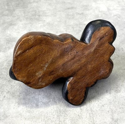 画像5: ウッドカービング ドッグ オーナメント 手彫り 置物 (VINTAGE)