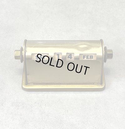 画像1: ブラス製 デスクトップ パーペチュアルカレンダー (VINTAGE)