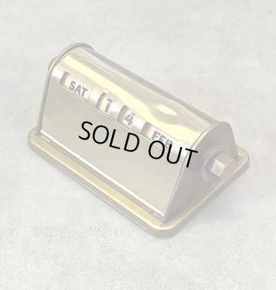 画像2: ブラス製 デスクトップ パーペチュアルカレンダー (VINTAGE)