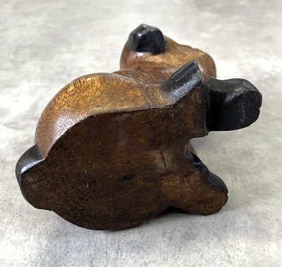 画像5: ウッドカービング ドッグ オーナメント 手彫り 置物 (VINTAGE)