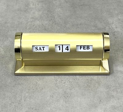 画像4: PARK SHERMAN ブラス製 デスクトップ パーペチュアルカレンダー (DEADSTOCK)
