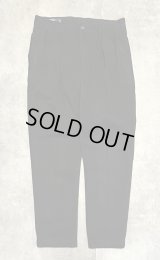 90'S RALPH LAUREN "ETHAN PANT" ツープリーツ チノパンツ ブラック (VINTAGE)