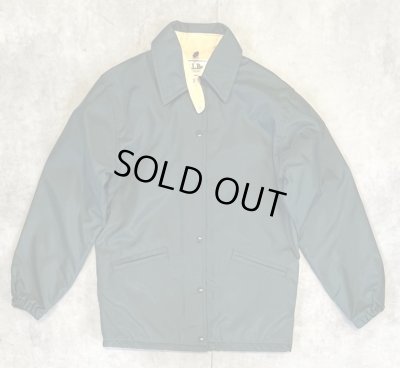 画像1: 80'S LL Bean チンスト付き ナイロン コーチジャケット ダークグリーン USA製 (DEADSTOCK)