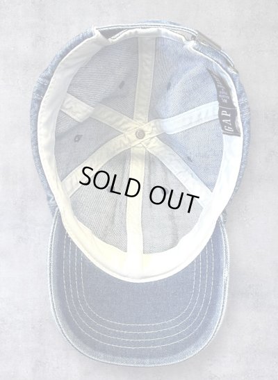 画像5: 90'S GAP 旧タグ デニム ベースボールキャップ インディゴ (VINTAGE)