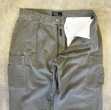 他の写真1: 90'S RALPH LAUREN "TARPOON PANT" プリーツ入り カーゴパンツ カーキ (VINTAGE)